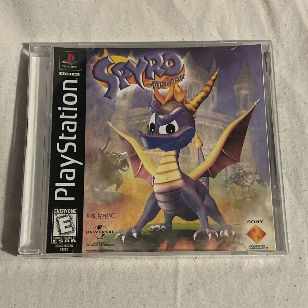 Spyro the Dragon PS1 Black Label‎ Sony PlayStation 1 No Manual